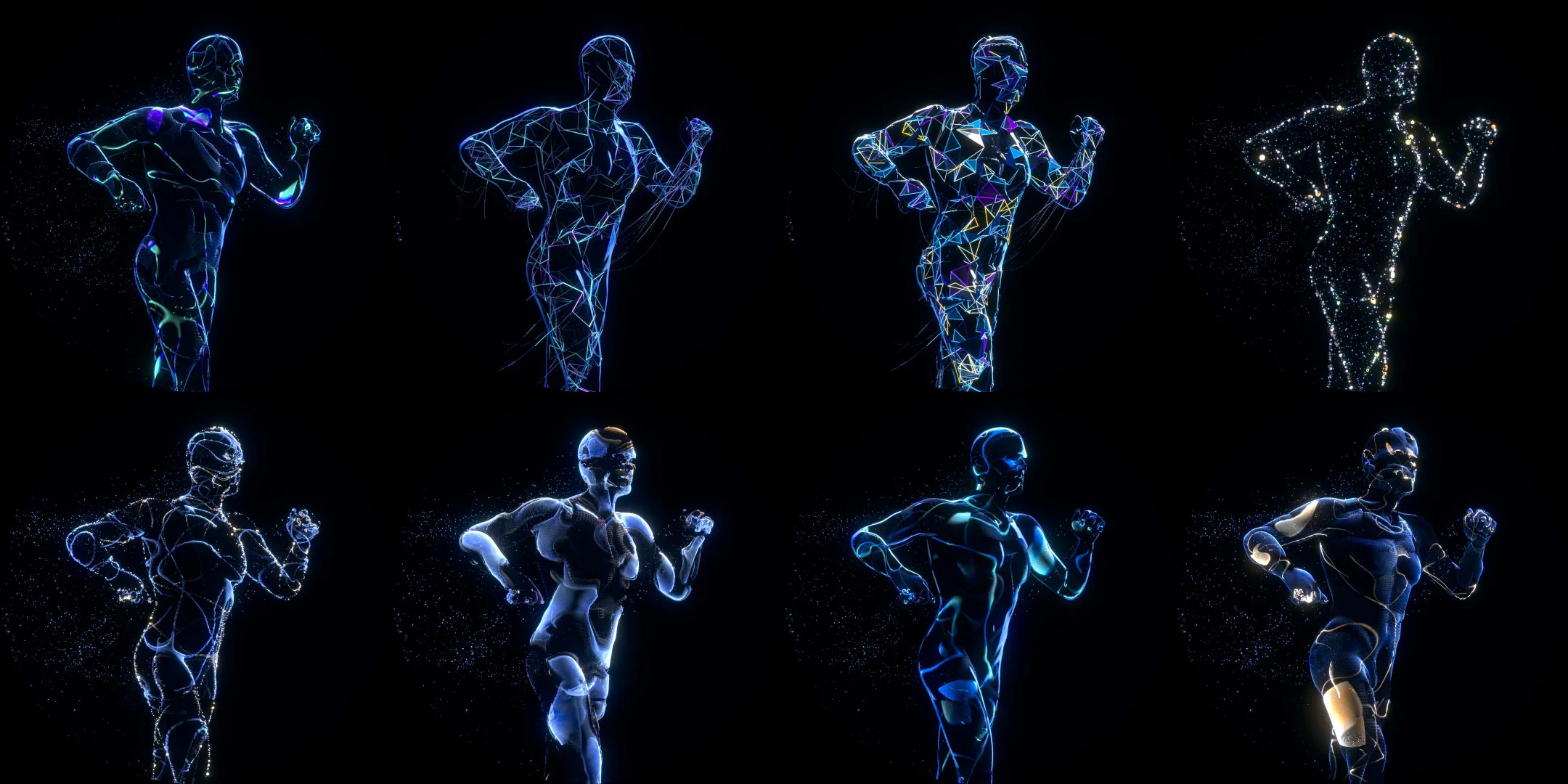 Some of the experiments we did while designing the virtual avatar