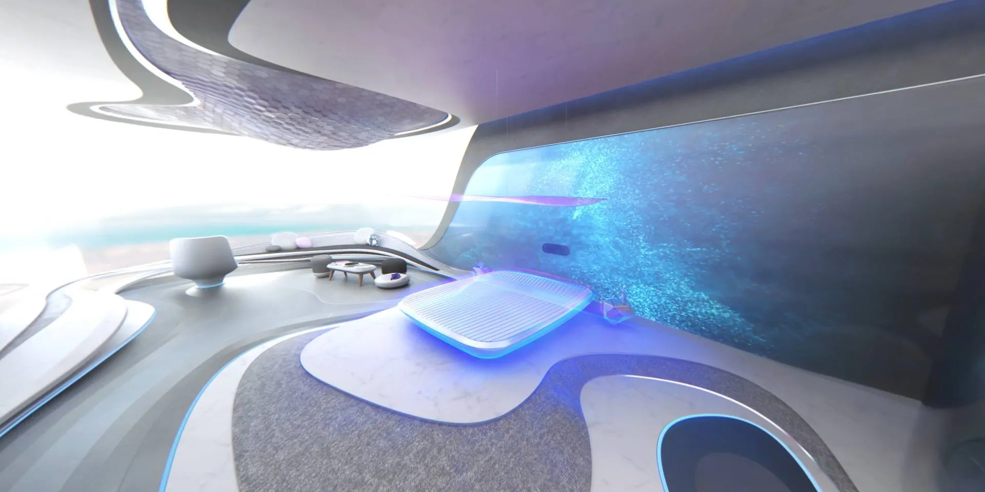 Novotel — 50 ans Futuristic bedroom