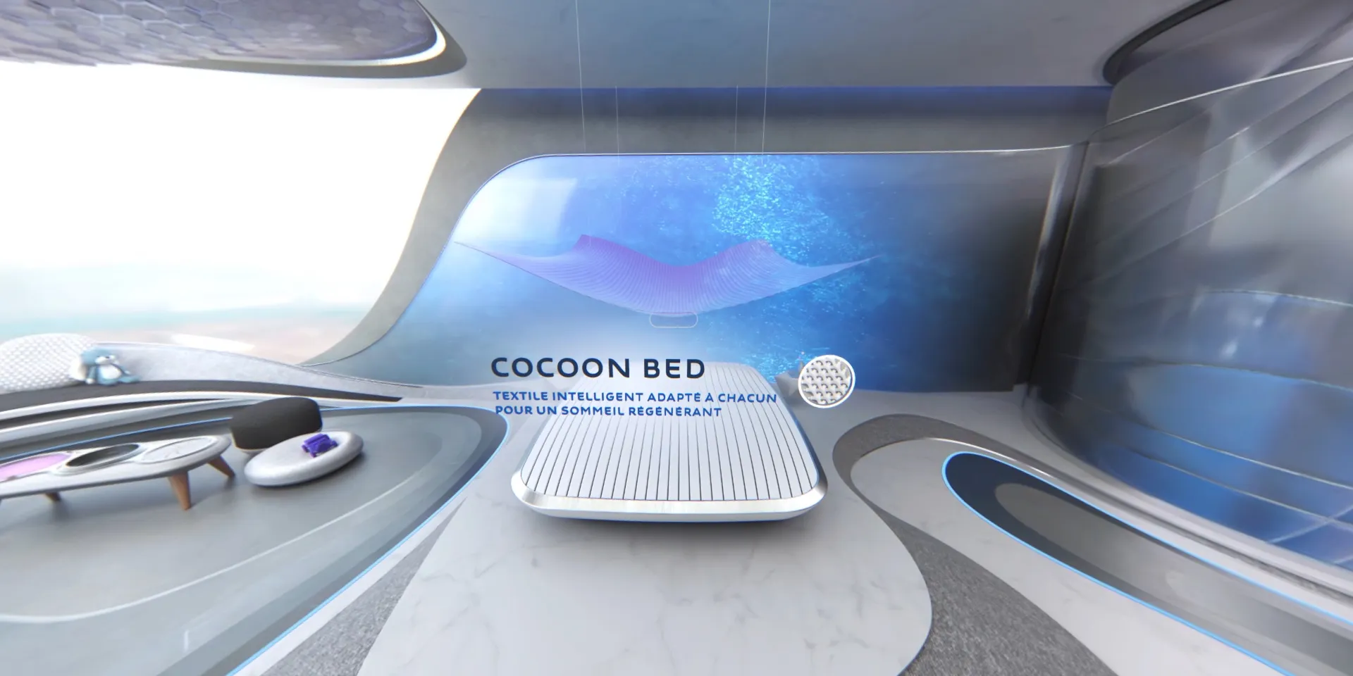 50 ans Futuristic bedroom